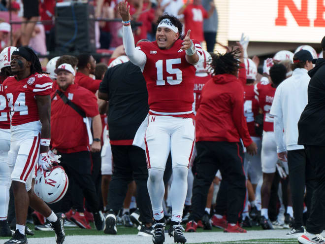 WATCH: Matt Rhule, Dylan Raiola & the Huskers celebrate win over Colorado