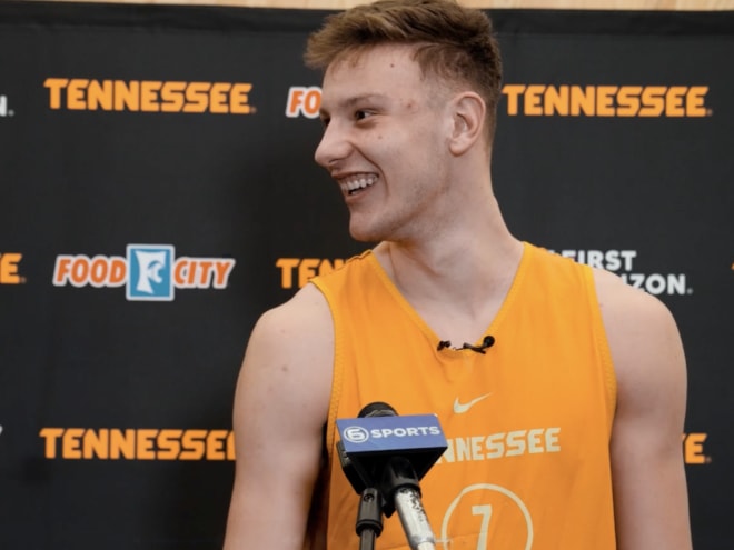 WATCH: Tennessee basketball's Igor Milicic, Justin Gainey meet with media