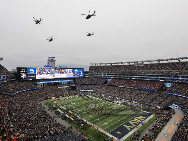 Gillette Stadium to host 2026 Navy-Notre Dame game