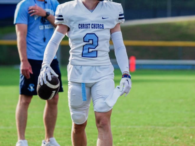 Christ Church '25 WR Jackson Repp reacts to South Carolina offer