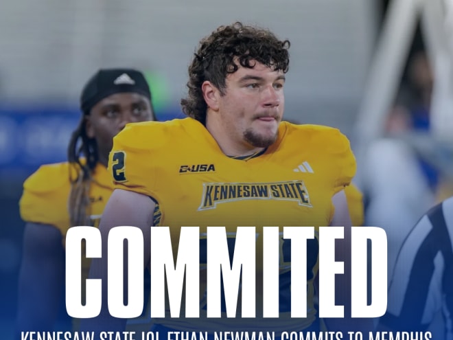 Memphis Lands Kennesaw State Transfer Offensive Lineman Ethan Newman