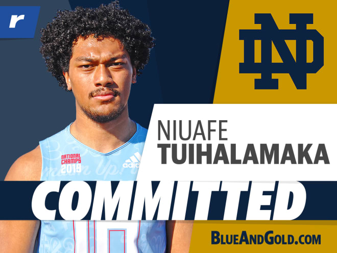 Notre Dame lands four-star LB Niuafe Tuihalamaka