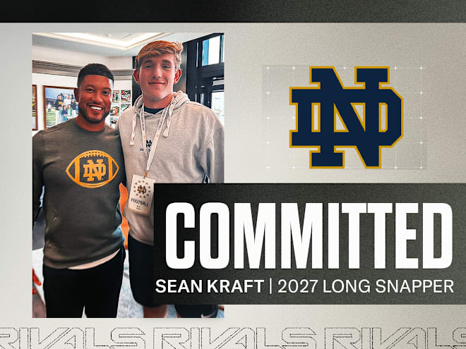 Long snapper Sean Kraft becomes Notre Dame football's first 2027 commitment