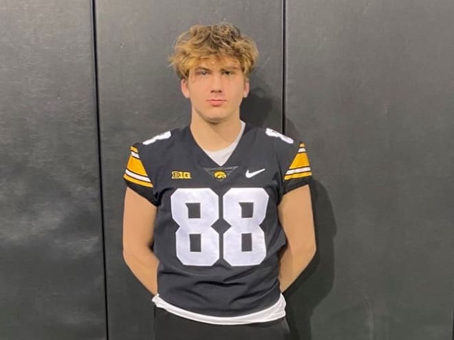 Gabe Kaminski visits Iowa junior day