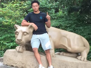 Hines Enjoys PSU Official