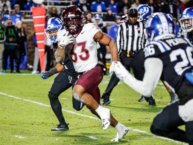 Virginia Tech to be without star running back on Friday