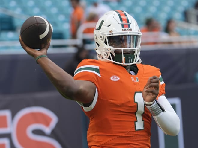 Miami QB Cam Ward looking to improve his game further after hot start