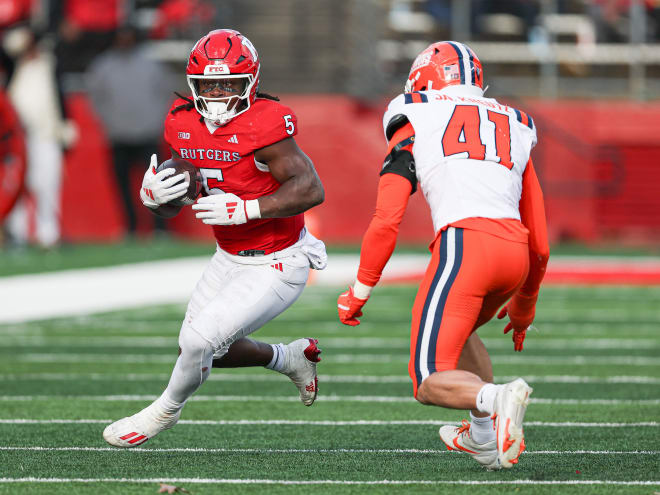 Rutgers Football PFF Grades / Snap Counts versus Illinois Fighting Illini