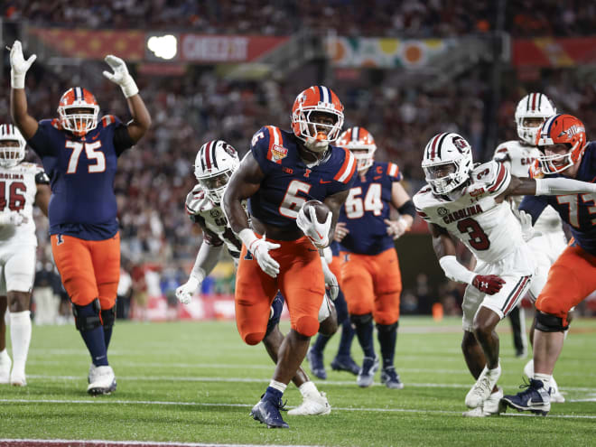 Illinois knocks off South Carolina 21-17 to win Cheez-It Citrus Bowl