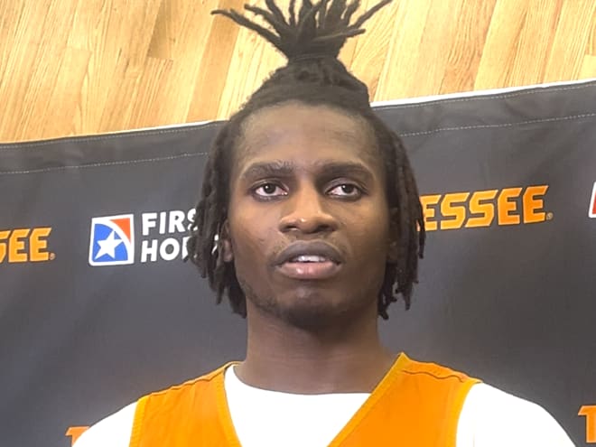 WATCH: Tennessee basketball's Felix Okpara, Justin Gainey meet with media