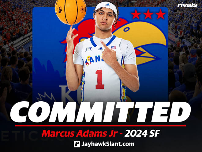 Marcus Adams Jr. chooses Kansas