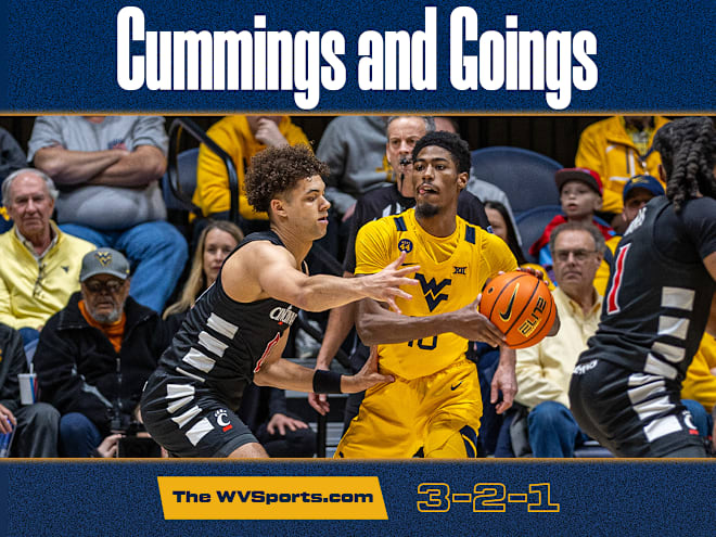 Cummings and Goings: The WVSports.com: 3-2-1