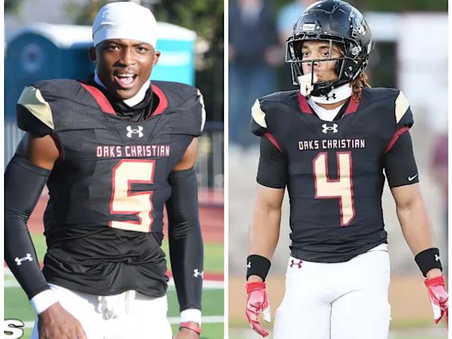 Oregon has two Oaks Christian football stars high on its priority list