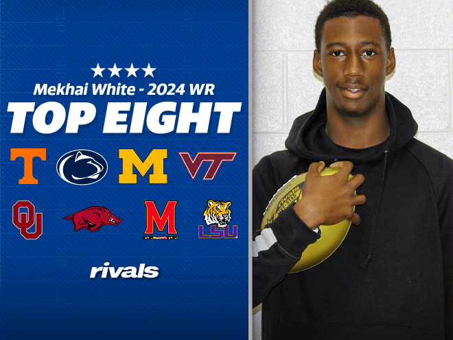 Virginia WR Mekhai White names his top eight teams