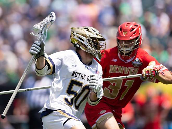 No. 7 Notre Dame men's lacrosse ends losing streak with rout of Michigan