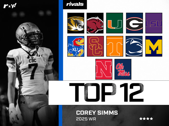 WR Corey Simms shuffles official visits after top 12 release