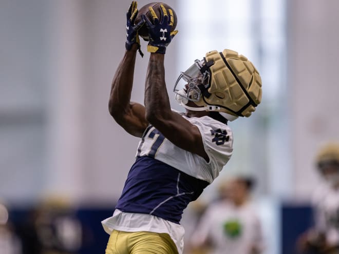 Cam Williams commits freshman season to learning with Notre Dame football