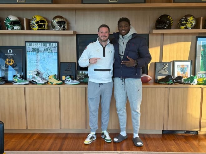 Five-star TE Kendre' Harrison has his best visit to Oregon yet