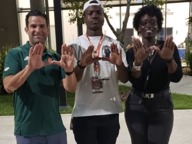 Miami visit moves UM up for top prospect with personal tie to Canes