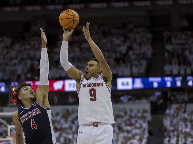 John Tonje Scores Career-High 41 Points, as Wisconsin Bests No.9 Arizona