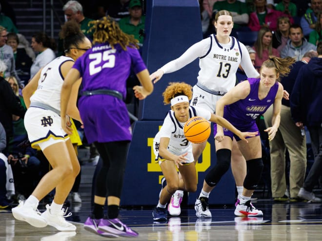 No. 6 Notre Dame WBB transcends numbers game to dominate James Madison