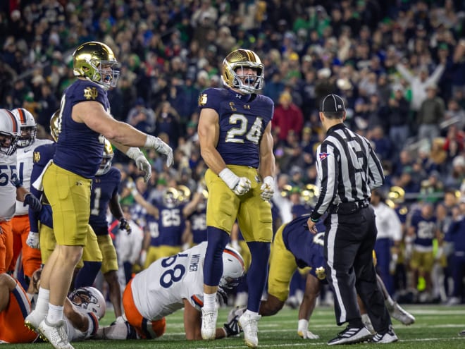 Notre Dame LB Jack Kiser shows relentless effort in record-breaking game