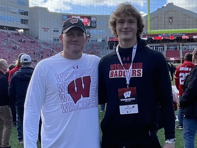 In-state TE Eli Johnson has 'incredible' visit to Wisconsin