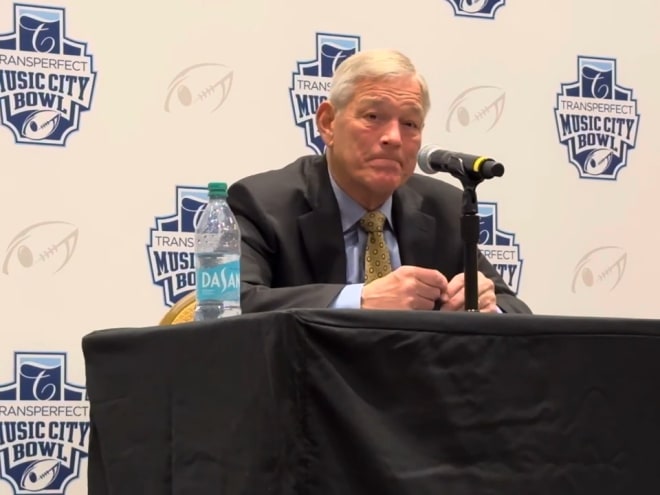 WATCH: Kirk Ferentz Previews Music City Bowl