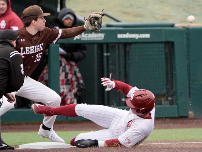 Sooners complete series sweep of Lehigh to open 2025 baseball season