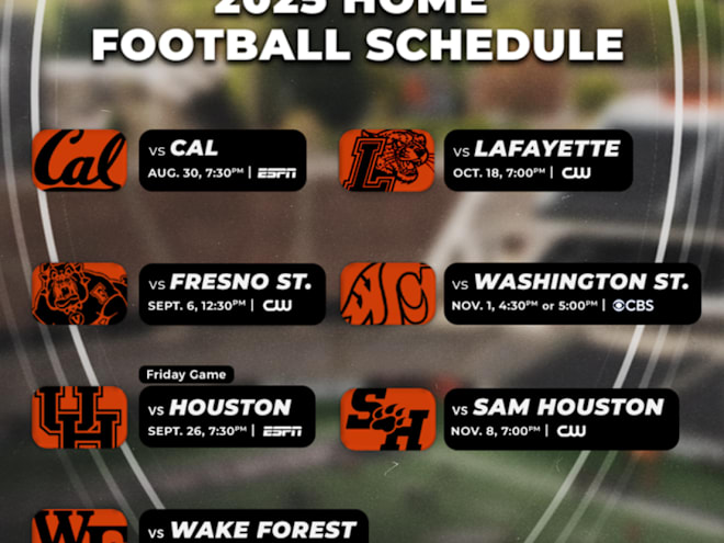 Oregon State Football: Beavers Announce TV, Kickoff Times For Eight Games