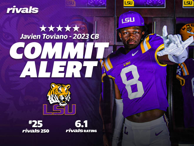 LSU lands commitment from five-star CB Javien Toviano