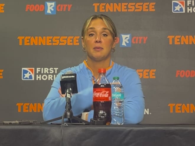 WATCH: Lady Vols coach Kim Caldwell reacts to loss to Georgia, Senior Day