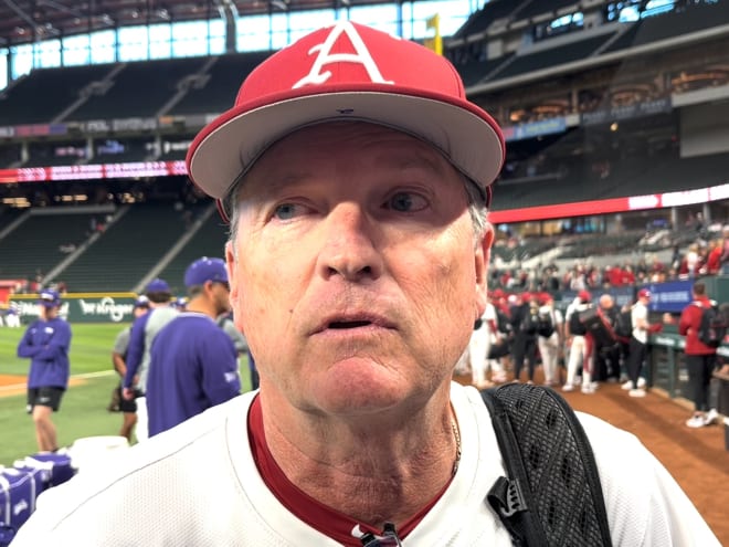 WATCH: Van Horn, Aloy postgame - Arkansas 8, Michigan 6