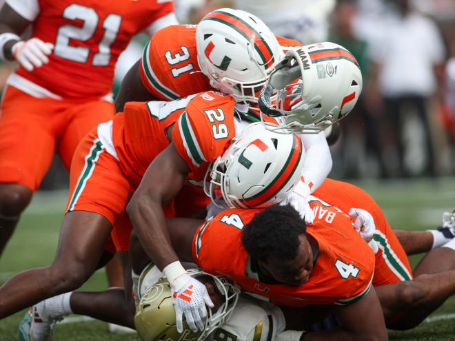 PFF Grades And Snap Counts: Miami Vs. Georgia Tech