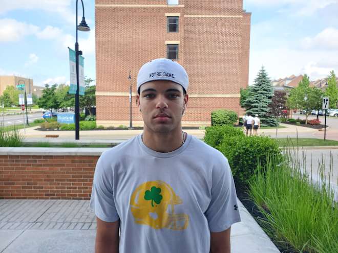 2027 WR target Quentin Burrell backs up hype at Irish Invasion