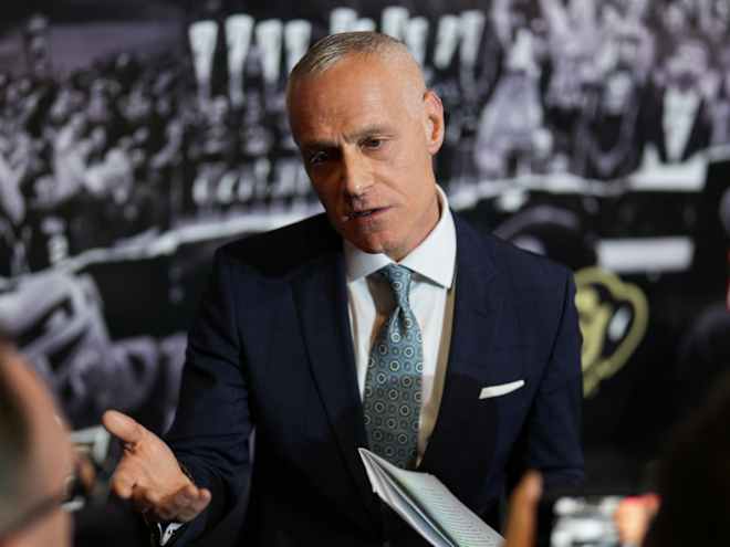 Yormark addresses Big 12 media during Orlando spring meetings
