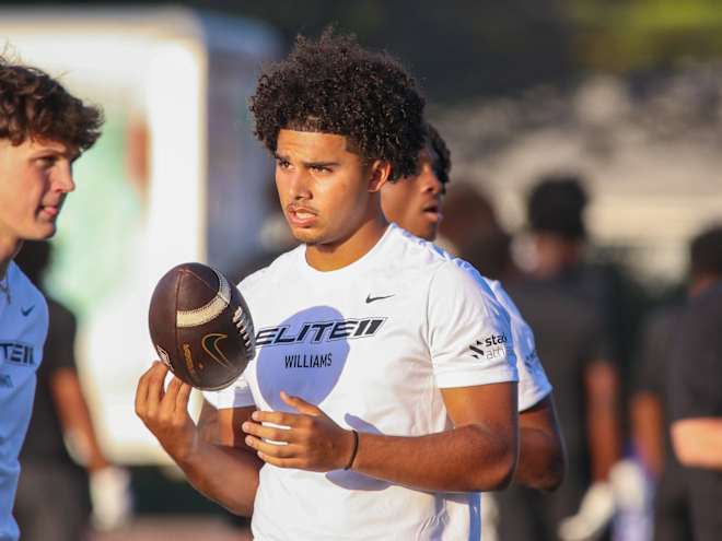 WATCH: QB commit Jonas Williams talks USC on Day 1 at Elite 11