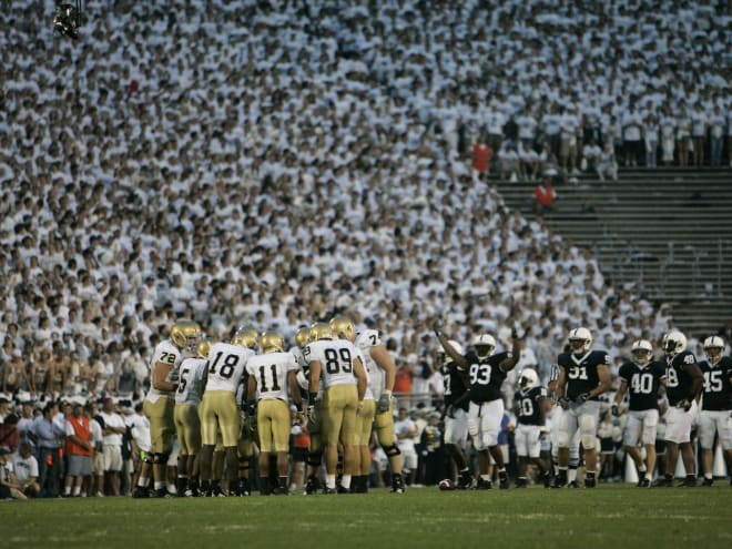 What happened the last time Penn State faced off against Notre Dame?