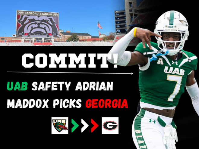 Georgia flips UAB transfer safety Adrian Maddox from Florida