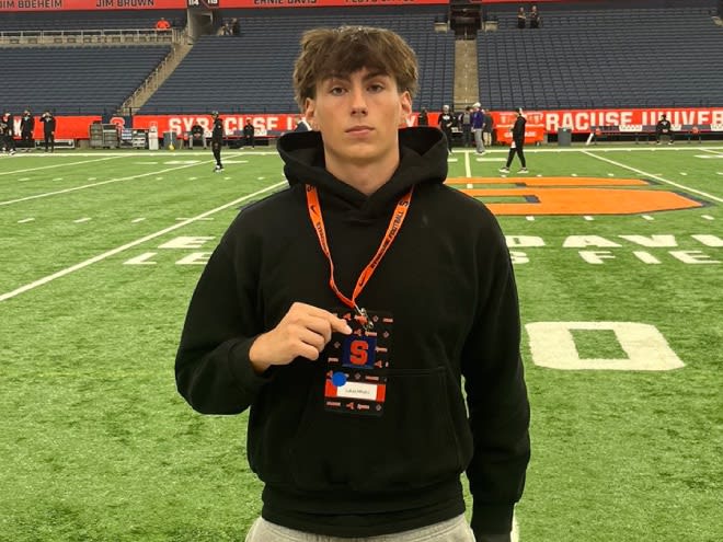 2027 TE Lukas Mihelic discusses Syracuse recruitment: 'They're amazing'