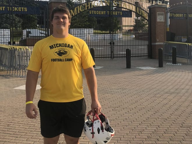 2026 Rivals100 OL Tyler Merrill has 'awesome' Michigan game day visit