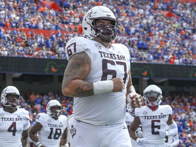 Texas A&M OL T.J. Shanahan entering the transfer portal