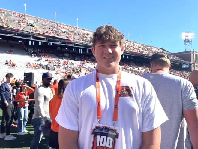 Three-star OL Gene Riordan recaps latest Illinois visit