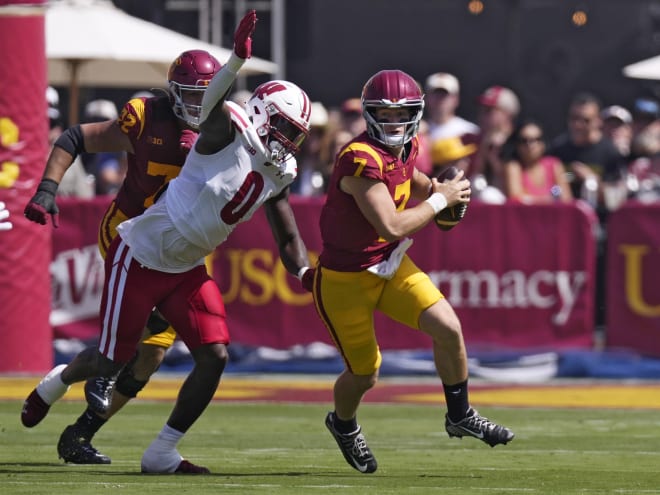 USC Tuesday Practice Report: Miller Moss taking hits, OL questions and more