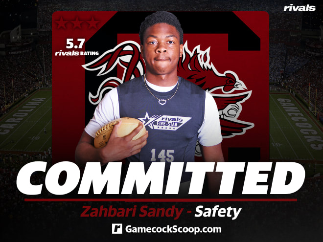 DB Zahbari Sandy commits to Gamecocks