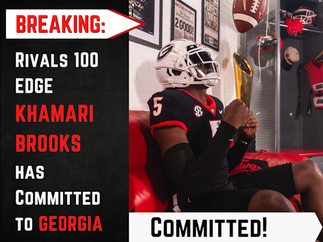 Rivals100 EDGE Khamari Brooks commits to Georgia over Alabama