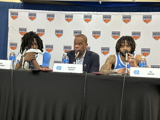 UNC Post-UCLA Presser: Hubert Davis, RJ Davis, Ian Jackson