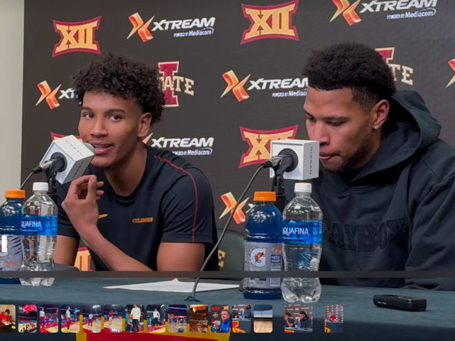 VIDEO: Iowa State players talk 74-57 victory over Jayhawks