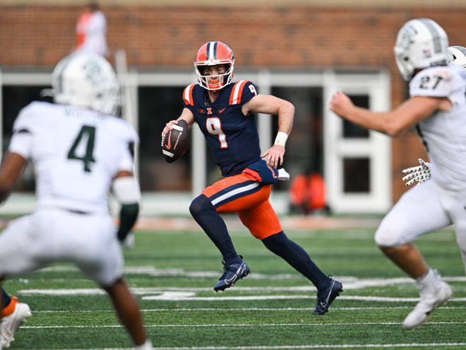 Watch:  Illinois players post game vs. Michigan State