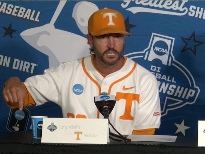 WATCH: Tennessee baseball coach Tony Vitello talks win over Miami (OH)